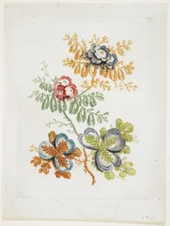 Bouquet of Fantasy, from Nouvelle Suitte De Cahiers De Fleurs Ideales